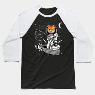 Astronaut Fishing Shiba Inu Coin To The Moon Shib Army Crypto Token Cryptocurrency Blockchain Wallet Birthday Gift For Men Women Kids Baseball T-Shirt